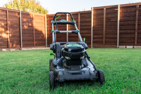 Battery powered 56 volt electric lawnmower