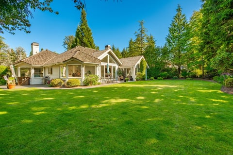 Luxury home with beautiful landscaping